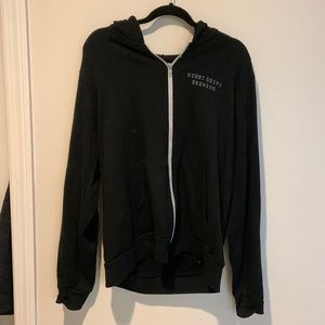Nightshift brewing black zip up hoodie size XL